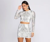 Haut court glamour pour fille